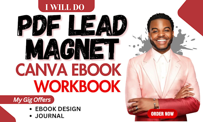 design lead magnet, canva ebook design, journal, pdf design, book formatting