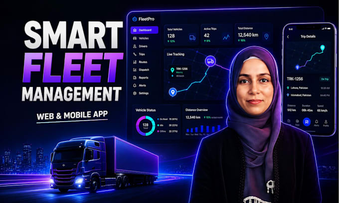 make fleet logistics ai web mobile application development