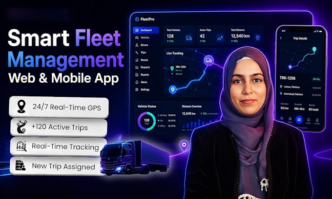 make fleet and logistics ai web mobile application development