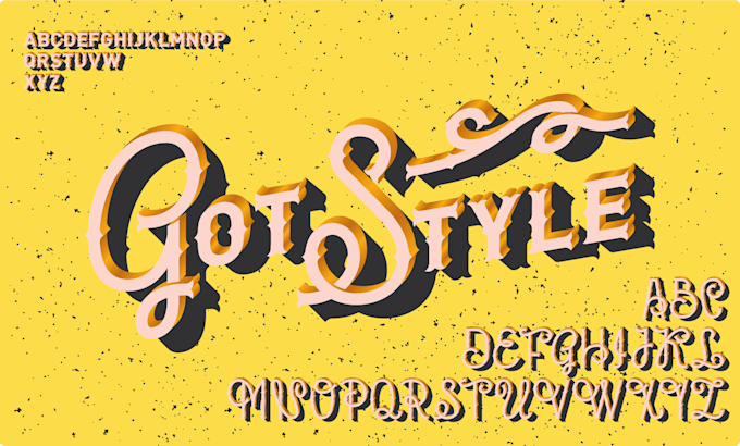 do custom font and typography design for you