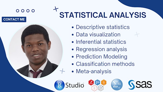do statistical data analysis with rstudio, spss or sas