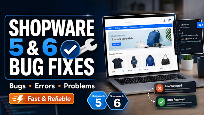 fix shopware 5 and shopware 6 bugs, errors, and problems