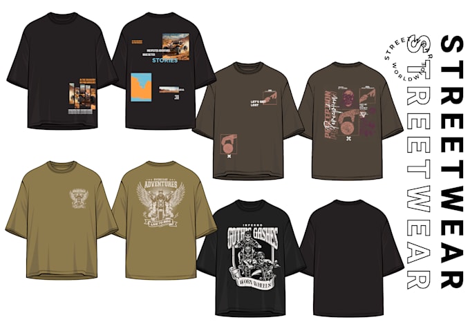 create a unique streetwear tshirt or sweatshirt range