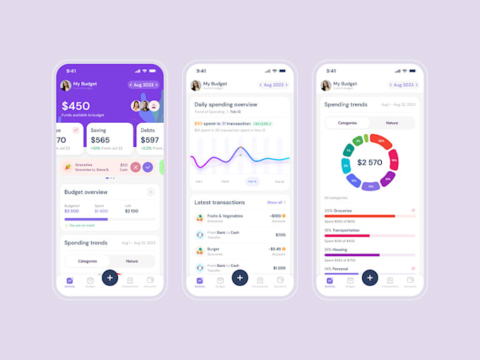 Do ui ux design mobile app design by Talib_designs | Fiverr