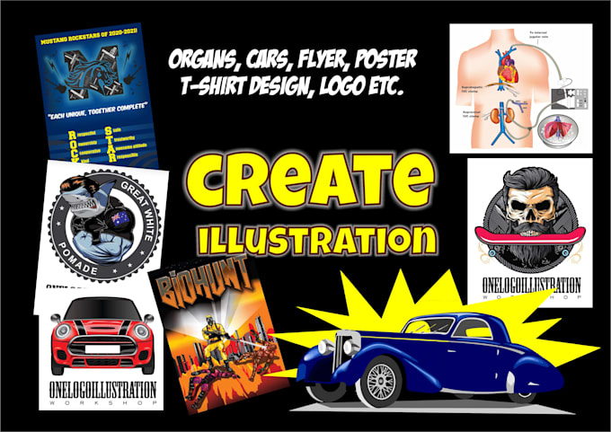 create an illustration according to your order