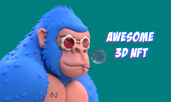 design a high quality 3d nft character and collection