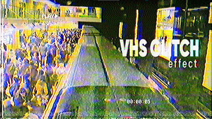 edit your videos using digital effect vhs glitch 90s visual looks