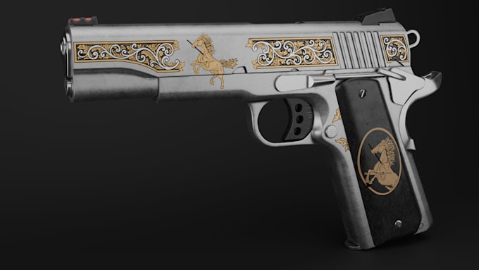 do high quality 3d weapons models, uv mapping, texturing, lods, game ready