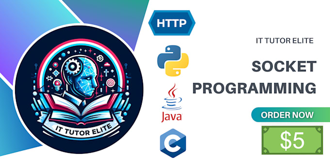 Do socket programming code in python by Ittutorelite | Fiverr