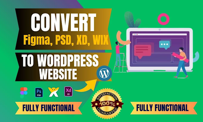 convert figma to elementor, figma to wordpress or wix to wordpress