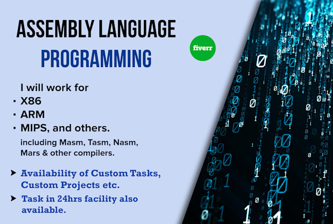 Code your assembly language tasks and projects in masm marie mips x86 ...