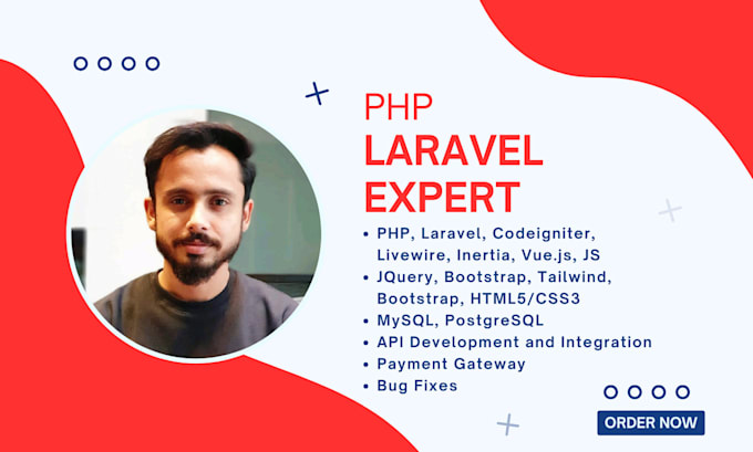 develop php laravel and wordpress website
