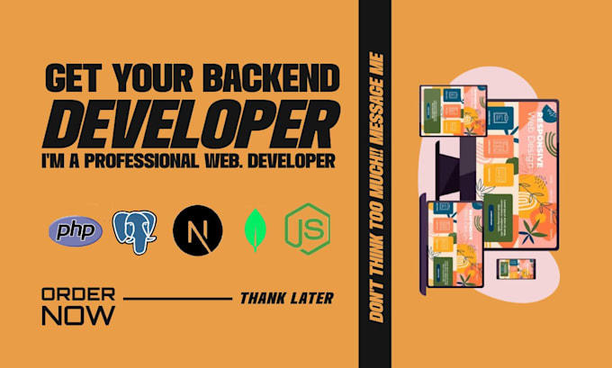 do backend in node js or PHP using any db