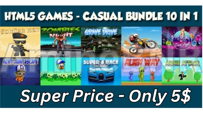Casual 10 games html5 and javascript games with source code