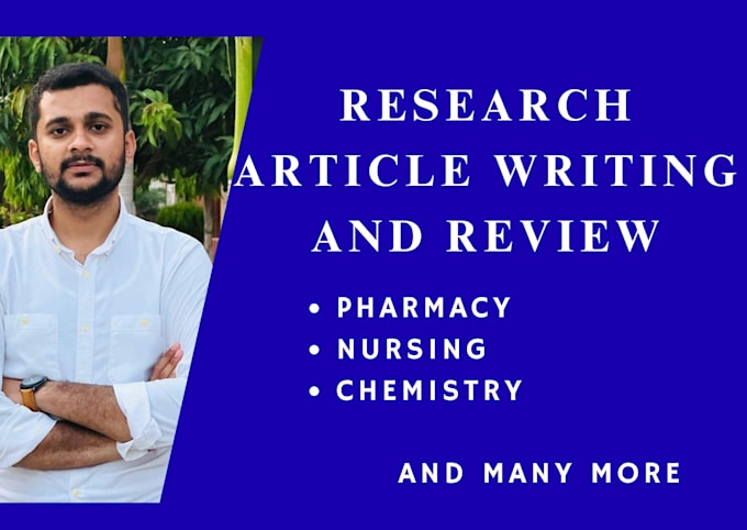 write pharmacy, nursing and chemistry research article