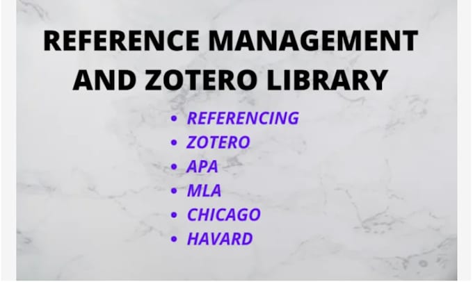 Manage or change references to your desired style using zotero by ...