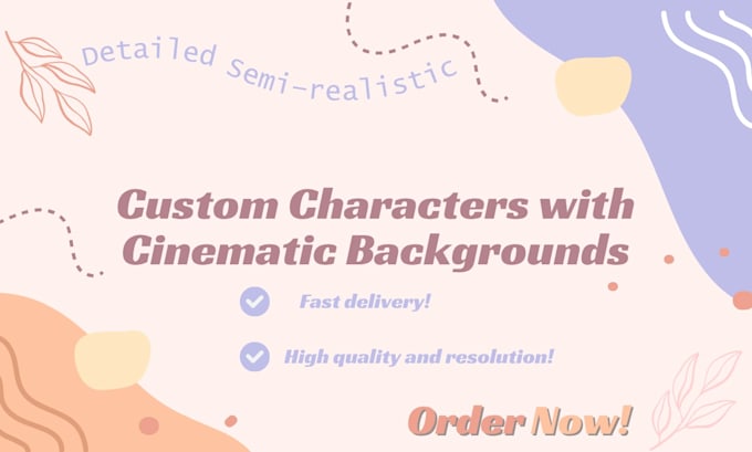 illustrate custom character, detailed scene background no ai