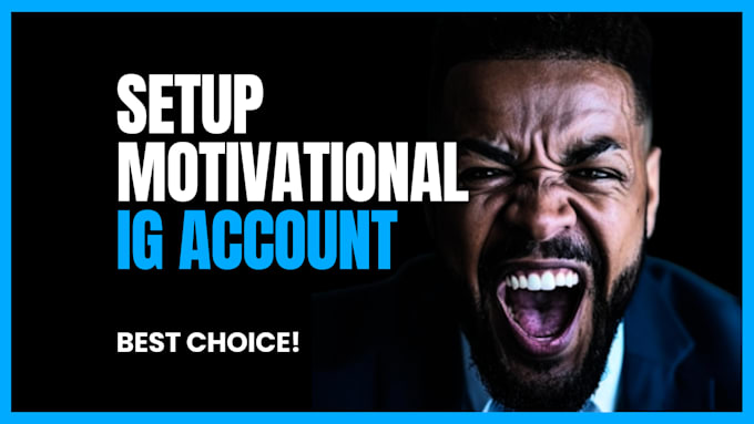 setup instagram motivational page