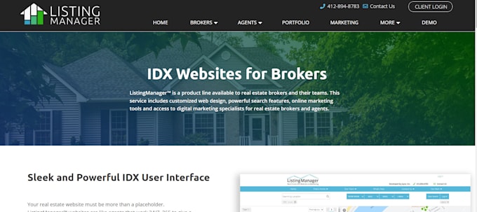 design real estate website, idx website, houzz, booking agent web