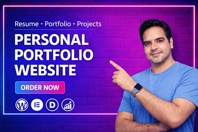 design your personal portfolio or company portfolio website