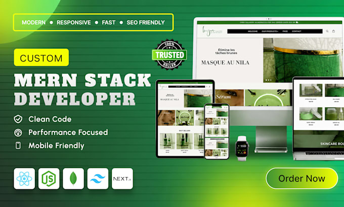 develop a custom mern stack web app