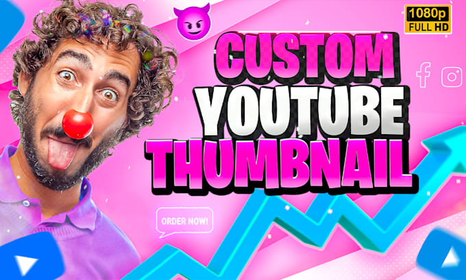 design attractive eye catchy youtube thumbnail in 2 hours