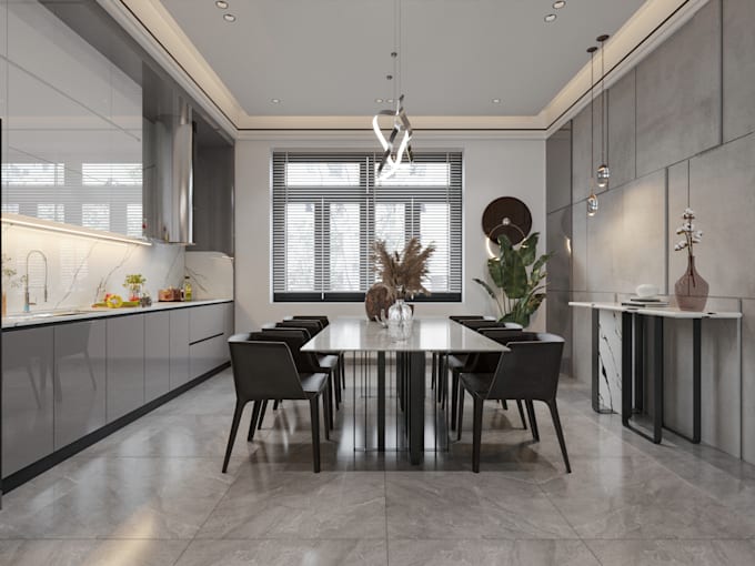 High Kitchen Renders Design an impressive kitchen with realistic renders by M44minh69 | Fiverr