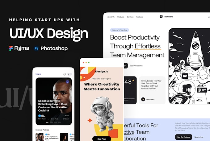Do website ui ux design, figma mobile app ui ux, ui ux design in figma ...