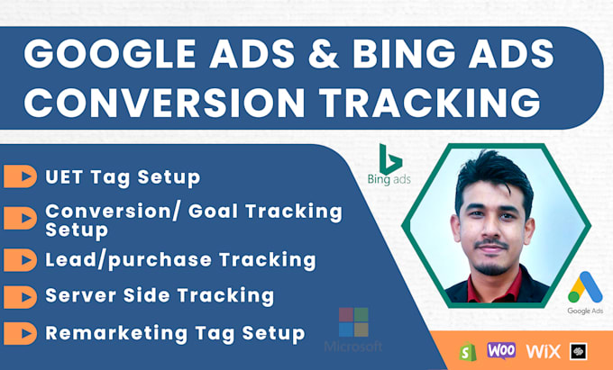 setup google ads tracking fo purchase, lead submission server side tracking