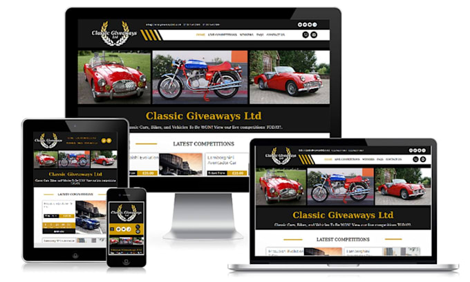 build raffle website raffle giveaway competition website raffle business website