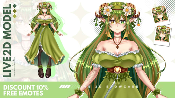 Design and rig a high quality live2d model for vtuber in anime style ...