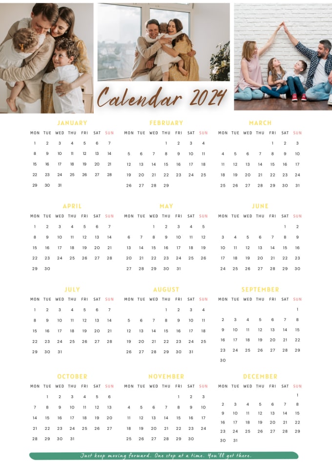 Create a custom calendar design by Afifa apex Fiverr