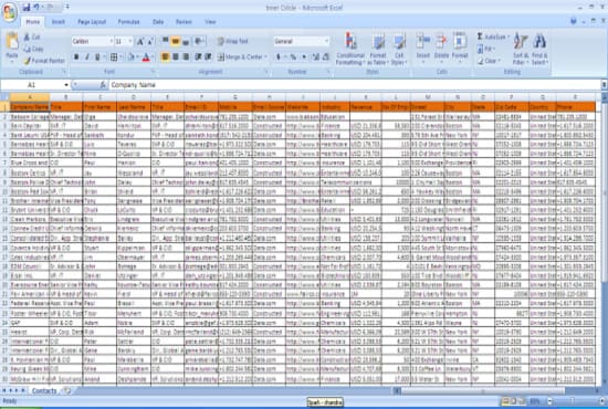 provide 1000 US or Global C level contacts from various industries