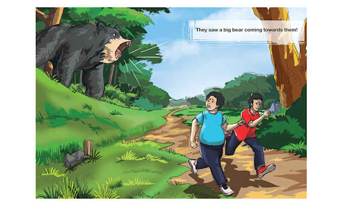 do digital children book illustrations