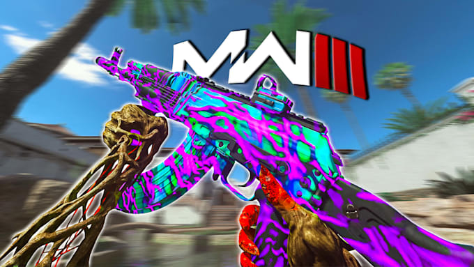 create captivating thumbnails for your gaming videos cod warzone, mw2, mw3