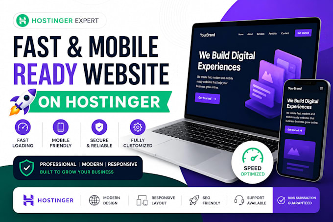 build a fast, mobile ready website on hostinger for your business
