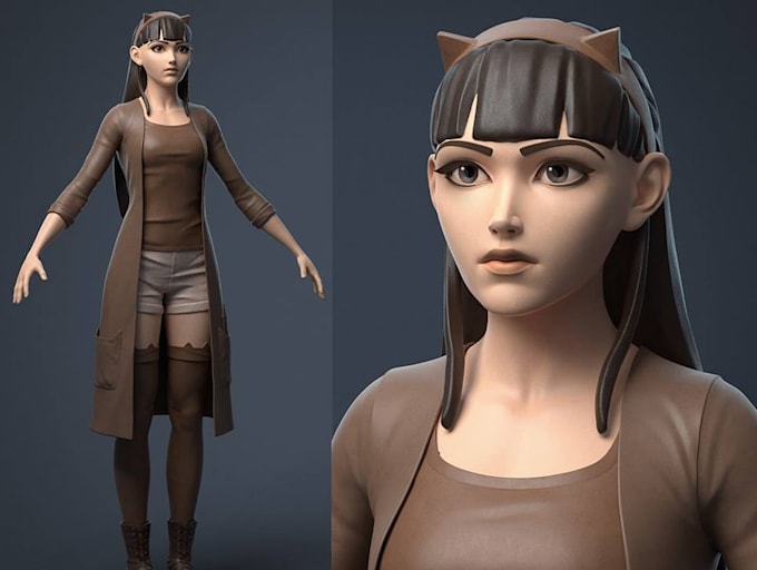 do 3d character animation, for unreal engine, games, films, cinematics, rigging