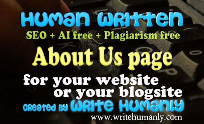 write unique SEO content for your about us page