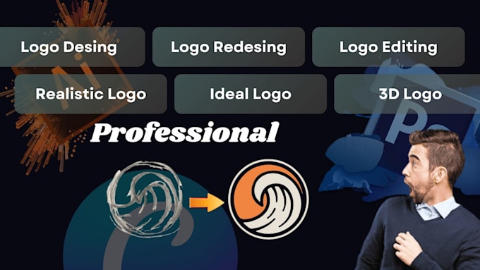 do logo design, redesign, editing and graphic design