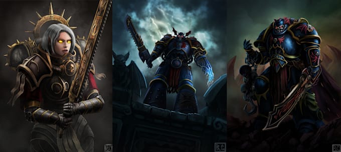 draw warhammer illustration based on your description