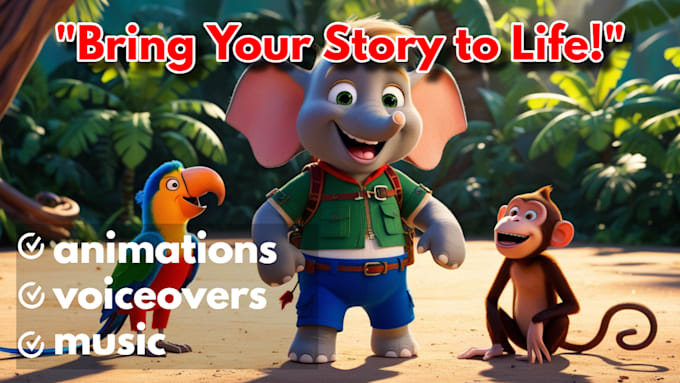 create an amazing animated childrens storybook video
