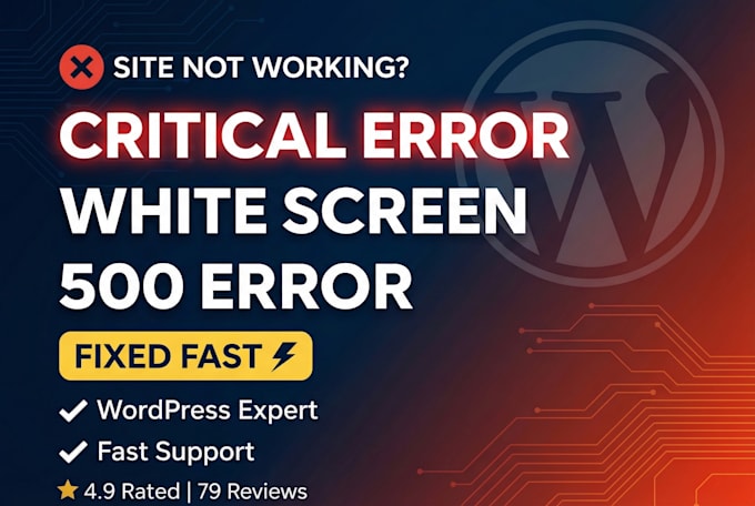 fix wordpress bugs, errors, and crashes today