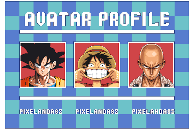 create a profile avatar in pixel art