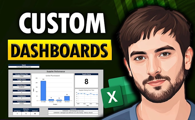 develop excel dashboards for your business