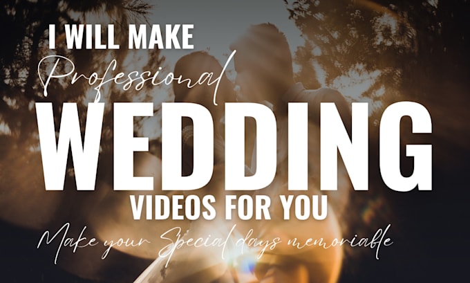 edit eye catching wedding video and slideshows
