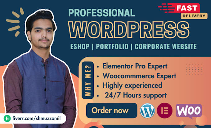 design a professional wordpress website and woo commerce store
