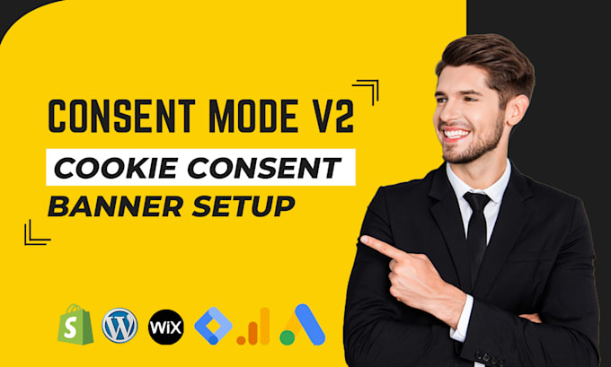 setup google consent mode v2, gdpr cookie consent banner, tag manager