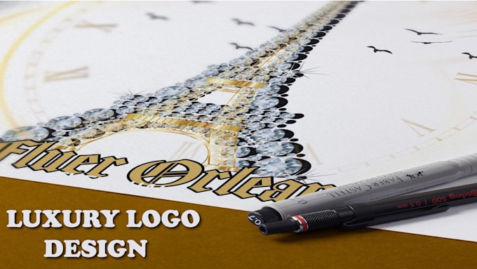 do a modern luxury logo design and branding