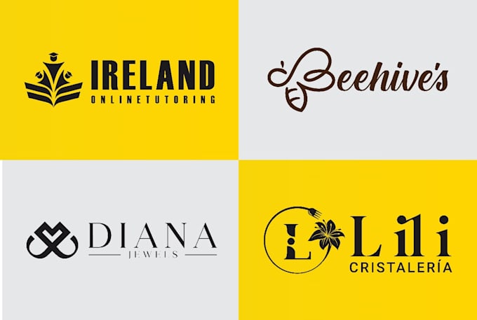 eye catching modern minimalist business logo design