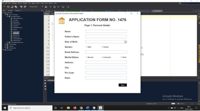 Do java desktop application with swing and awt with mysql database